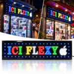 Plaque Lumineuse LED ICI FLEXY 100×25 cm - لافتة إشهارية مضيئة للمحلات والكيوسك