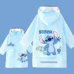 Imperméable Enfant Stitch avec Capuche et Protection pour Cartable - معطف مطر للأطفال برسومات ستيتش مع مكان مخصص للمحفظة المدرسية