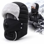 Bonnet d'Hiver Imperméable Coupe-Vent avec Cache-Oreilles et Masque - قبعة شتوية مقاومة للماء والرياح مع حماية الأذنين والوجه