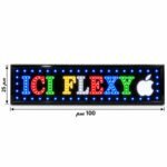 Plaque Lumineuse LED ICI FLEXY 100×25 cm - لافتة إشهارية مضيئة للمحلات والكيوسك
